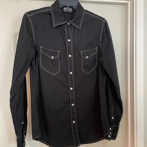 Black Pearl Snap Shirt Size Medium